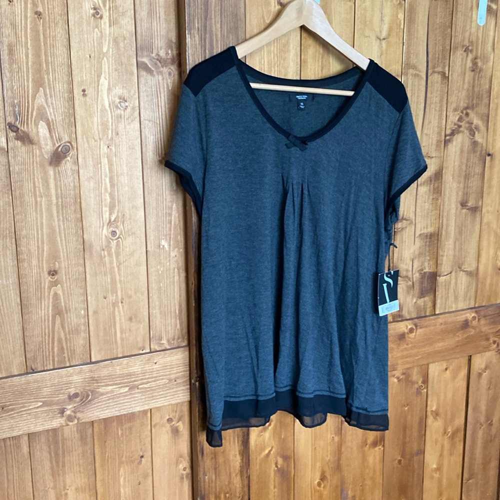 Womens gray dress top size XL